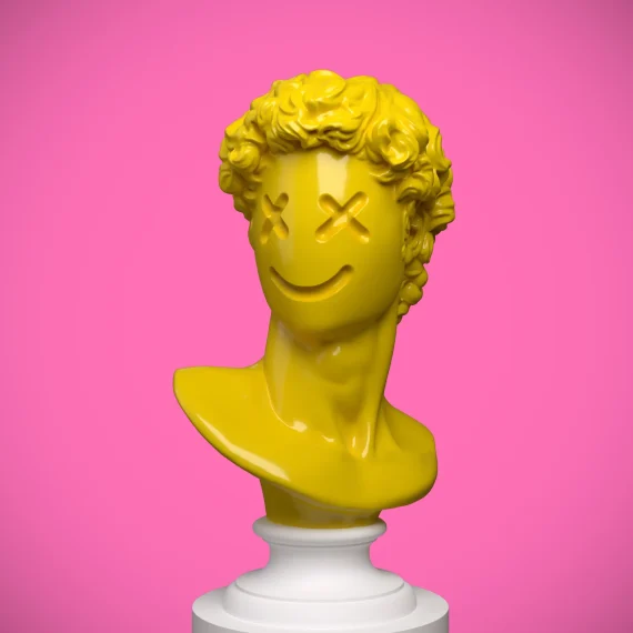 escultura emoji