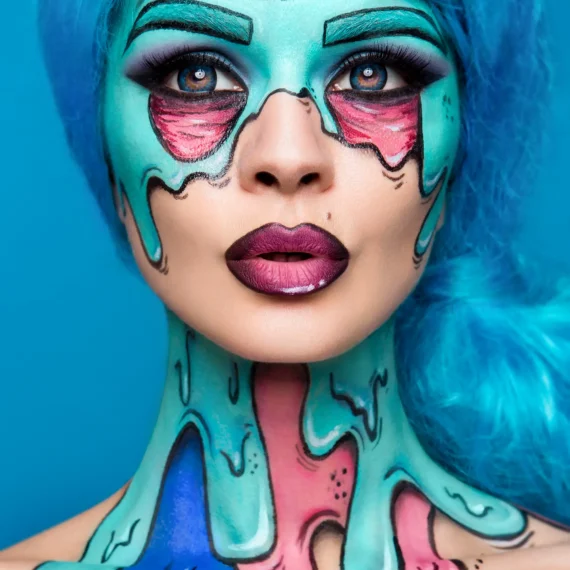 maquillaje colorido